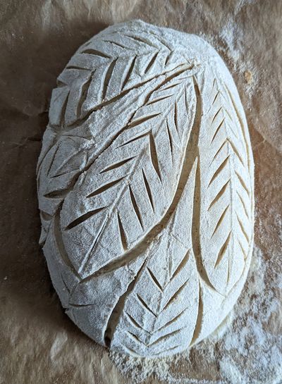 Three scored breads