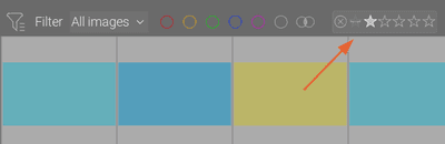 Setup filter for visible images.